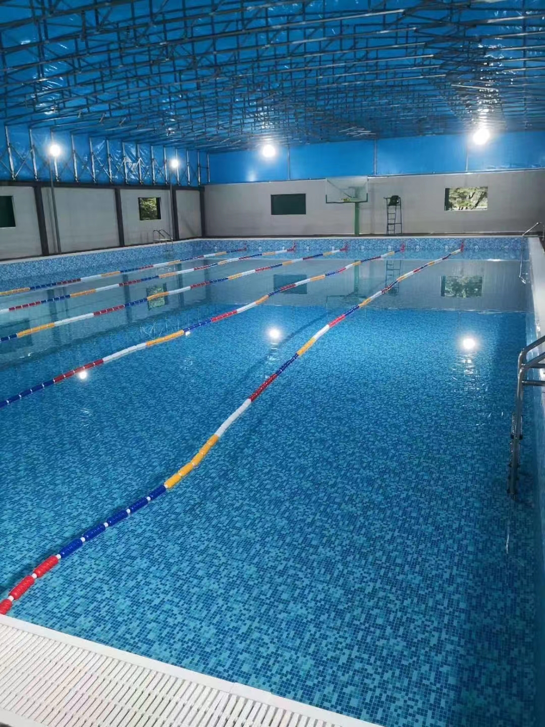 寧波古塘體育館室內鋼結構恒溫泳池